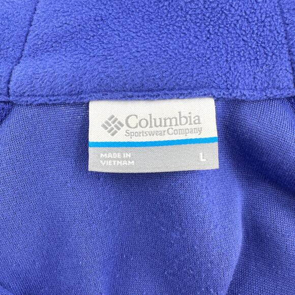 Columbia Sportswear Half Zip Fleece Glacial™ IV Jacket Women's XL Clematis Blue - Picture 10 of 13